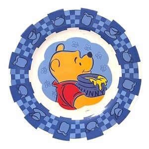 Disney Winnie The Pooh Plate Melamine Hunny Honey 11" Zak Designs